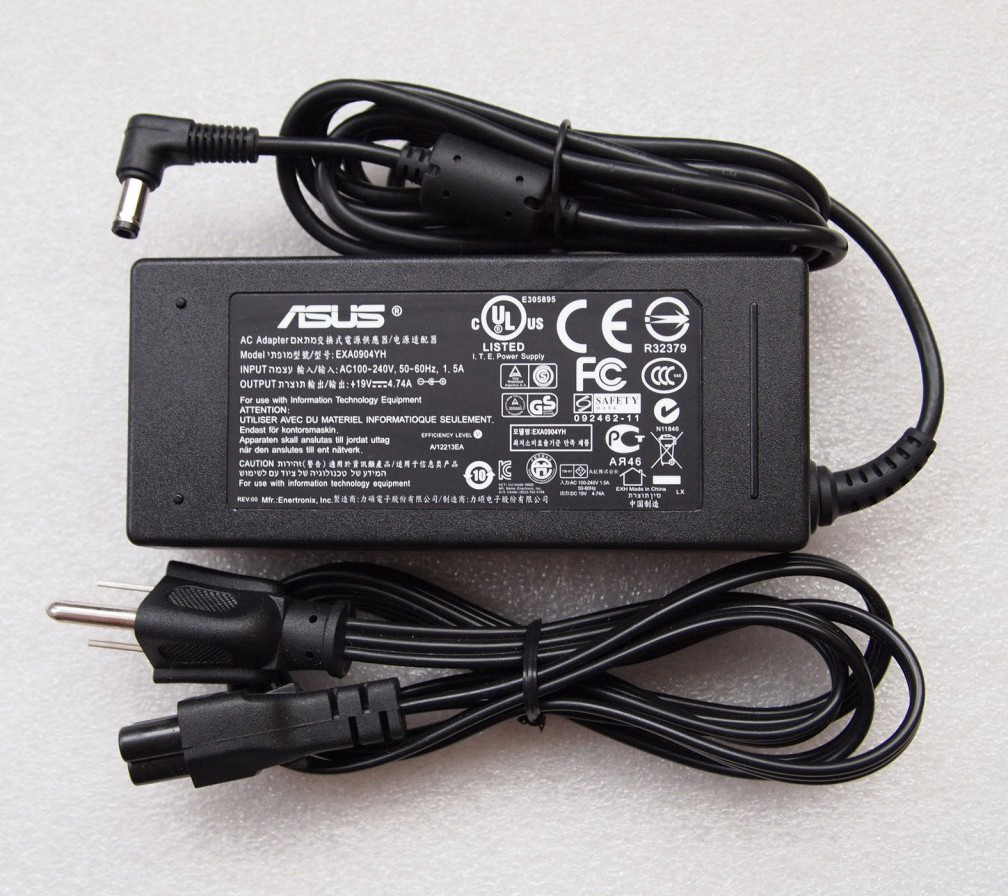 Sạc Adapter Laptop Asus 19V 4.74A 90W chân thường Chính hãng